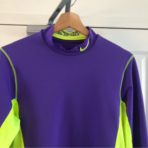 Nike pro combat hyperwarm dri-fit max long sleeve sweatshirt - Picture 2 of 6